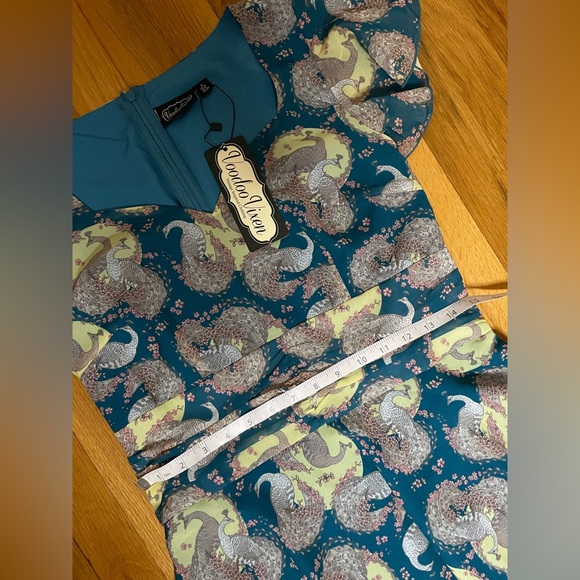 New with tags voodoo vixen teal peacock dress - Picture 13 of 16